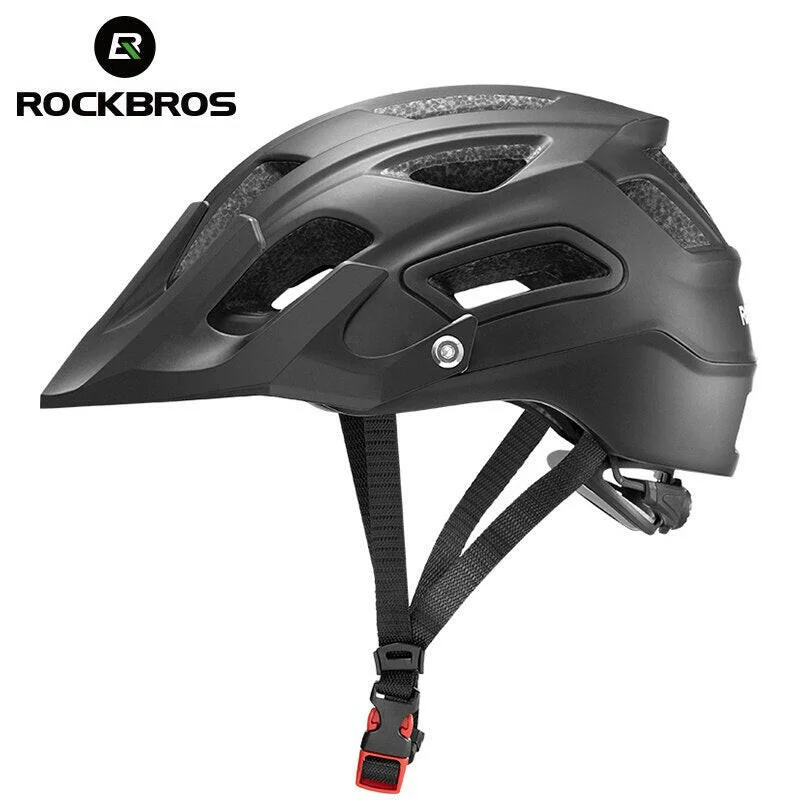 bicycle tire adaptability-ROCKBROS Bicycle Helmet Breathable MTB Road Integrally-molded Ultralight Bike Helmet Head Protection Cycling Helmet Equipment