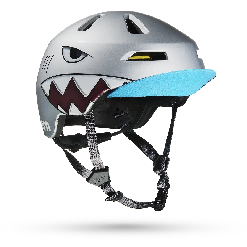 Metallic Silver Shark Bite