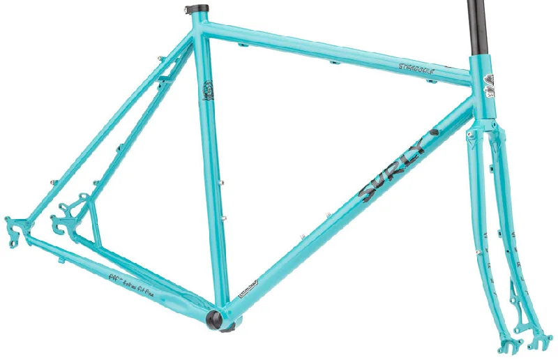 bicycle pad versatility-Surly Straggler Frameset - 650b Steel Chlorine Dream 38cm