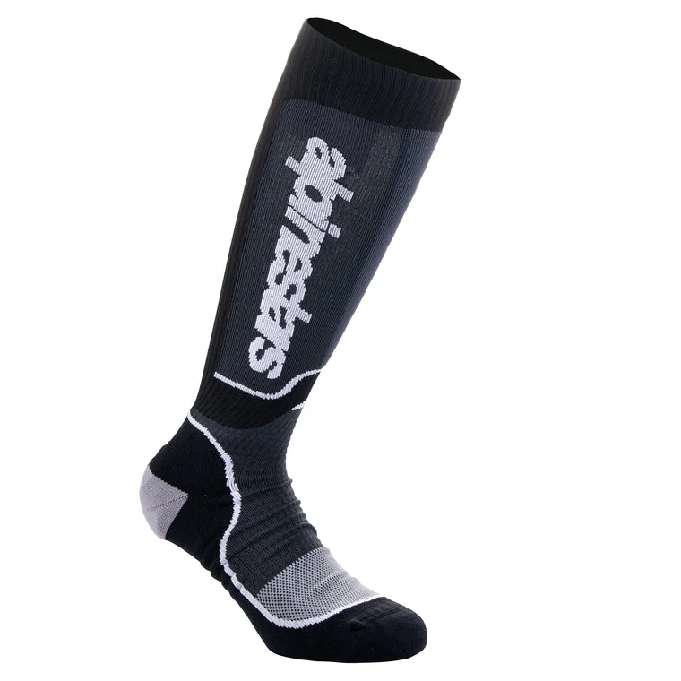 bicycle tire strength-ALPINESTARS 2024 YOUTH MX PLUS SOCKS - BLACK/WHITE