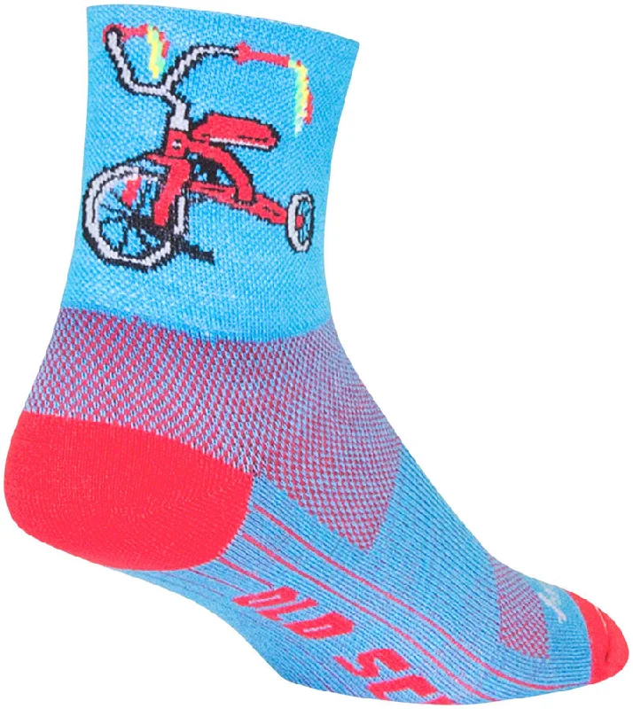 bicycle cleaner adjustment-SockGuy Classic Trike Socks - 4" Blue/Red Small/Medium