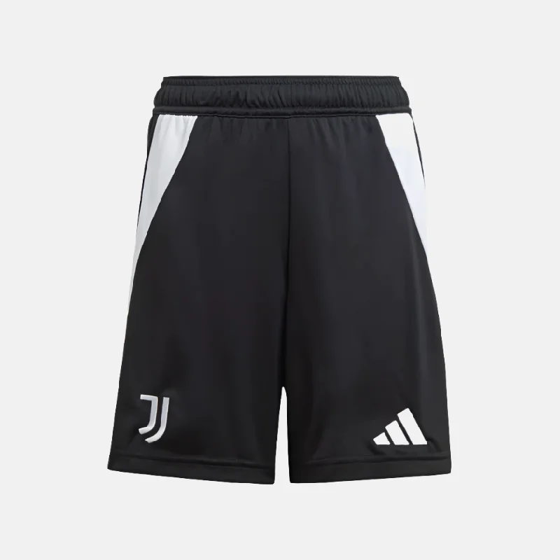 bicycle community precision-Adidas Juventus 24/25 Home Kids Unisex Football Shorts (7-16Years) -Black/White