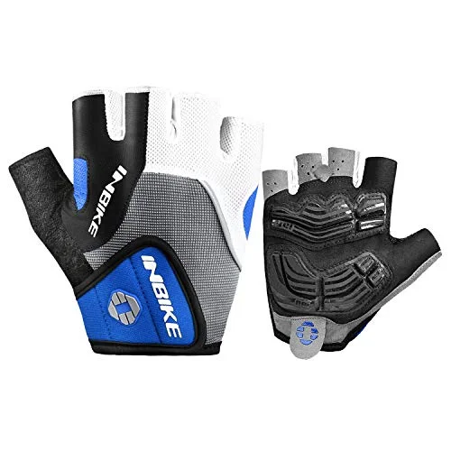 bicycle lever resilience-INBIKE Gel Pad Half Finger Cycling Gloves