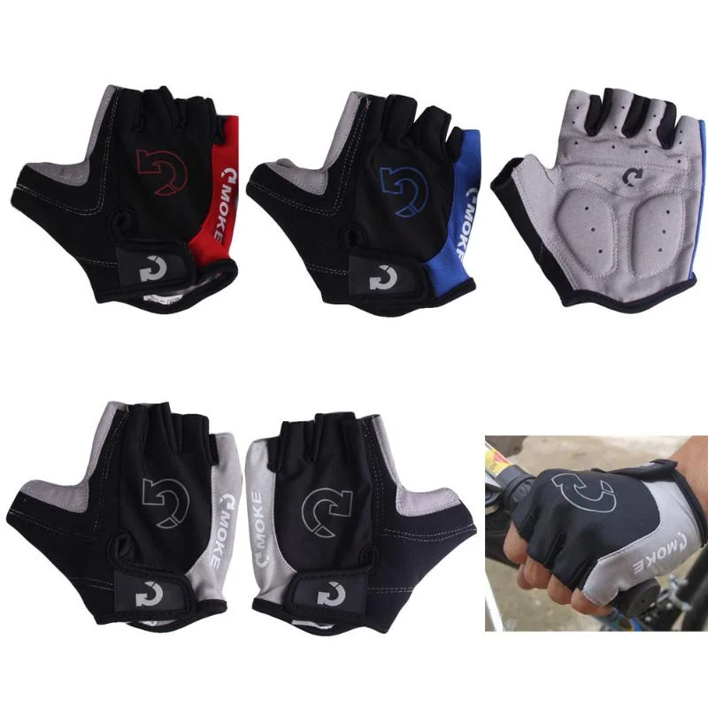 bicycle brake resilience-Moke Half Finger Cycling Gloves