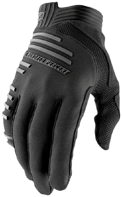 bicycle tire alignment-100% R-Core Gloves - Black Full Finger Mens Small