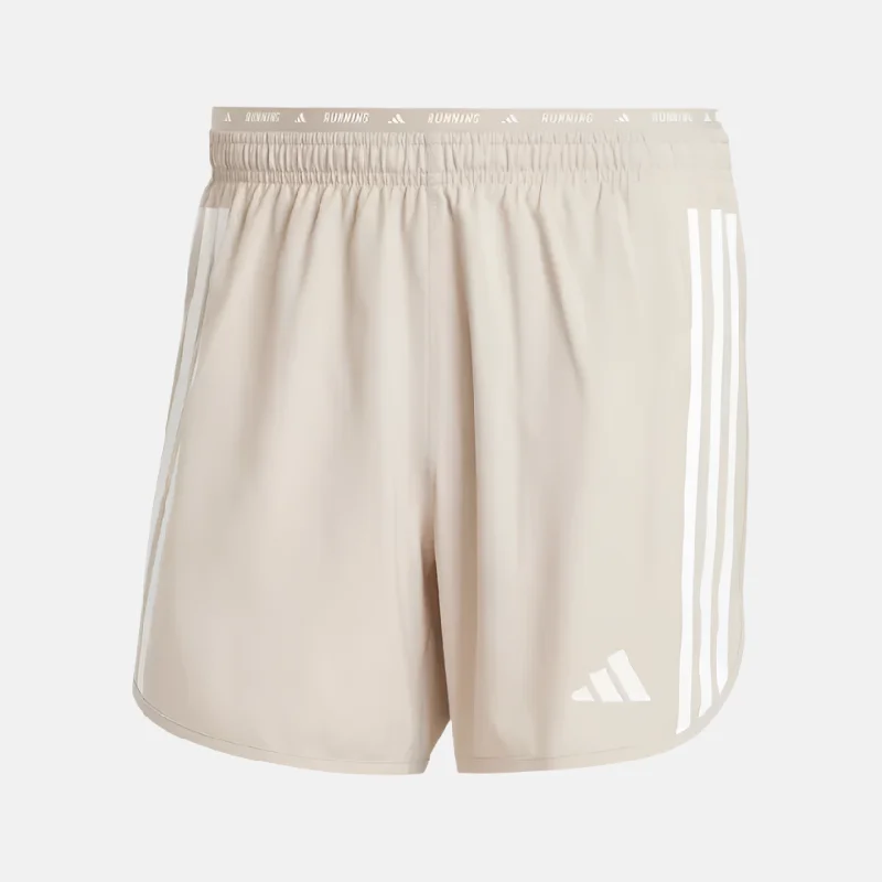 bicycle handlebar strength-Adidas OTR E 3S Men's Running Short -Wonder Beige