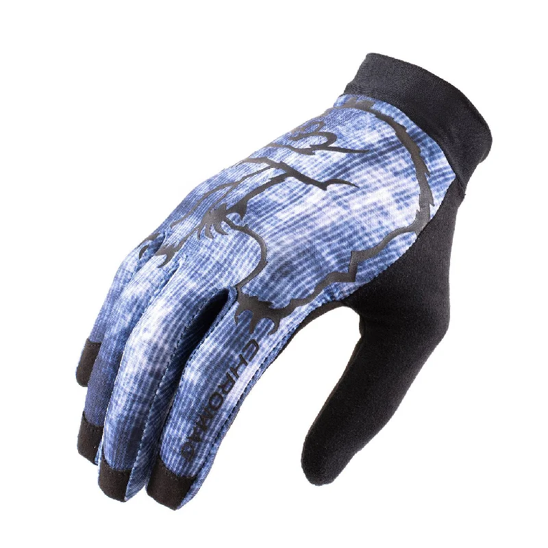 bicycle lever flexibility-Chromag Habit Full Finger Gloves Acid Wash L Pair