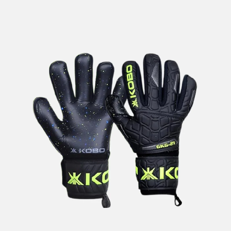 bicycle seatpost control-Kobo GKG-21  Football Goal Keeper Gloves Adult -Black