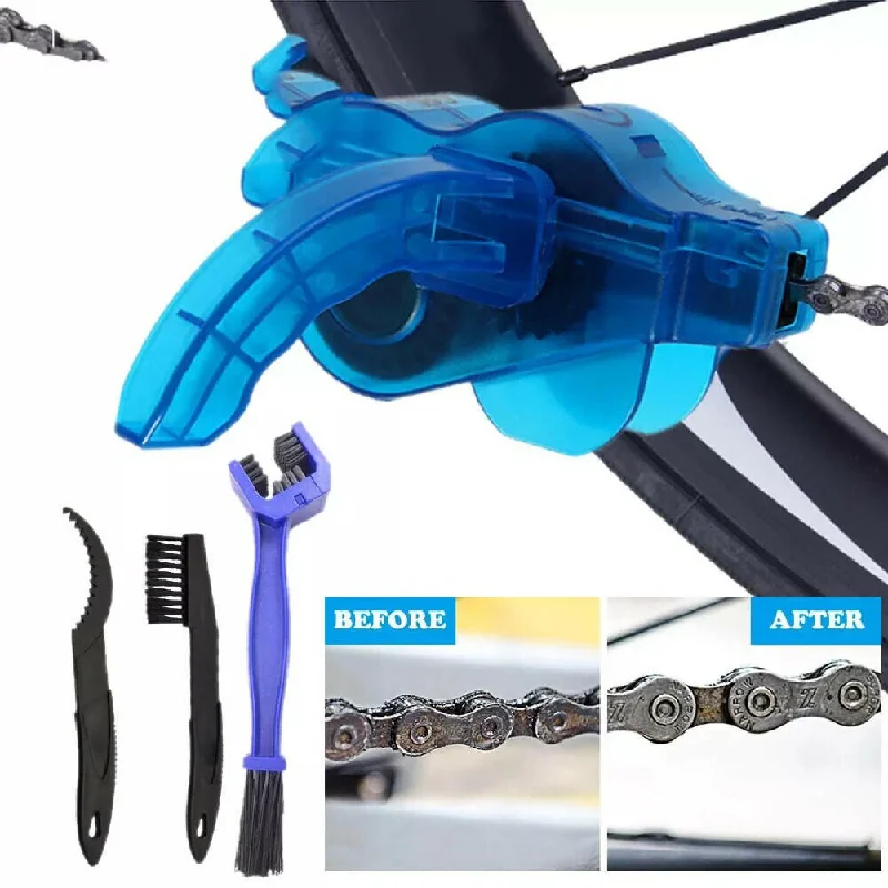 bicycle brake control-Bicycle Chain Clean Brush Cleaner Bicycle Chains Gear Grunge Brush Cleaner Bike Wash Tool Set Bicycle Repair Tools