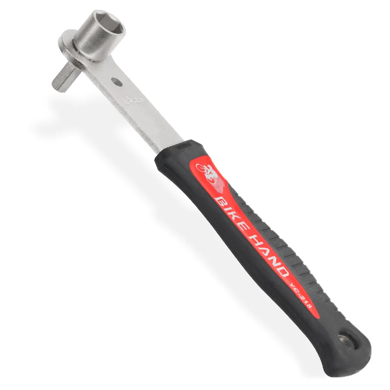 bicycle gear alignment-BIKEHAND Bike Bicycle Crank Bolt Wrench - Features a 14mm Socket & an 8mm Hex Wrench - Extra Long Handle