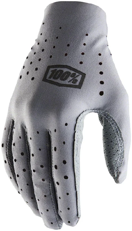 bicycle rotor optimization-100% Sling Gloves - Gray Full Finger Womens Medium