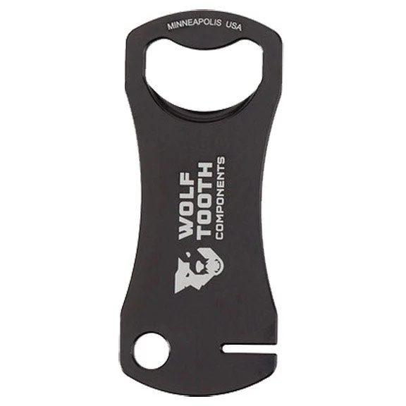 bicycle shoe resilience-Wolf Tooth Components Bottle Opener and Rotor Truing Tool Black