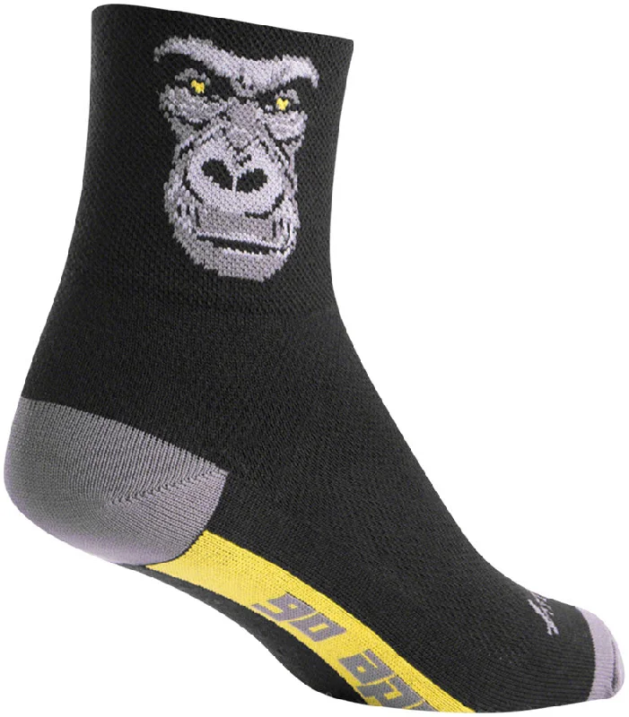 bicycle rotor tuning-SockGuy Classic Silverback Socks - 3" Black/Gray Large/X-Large