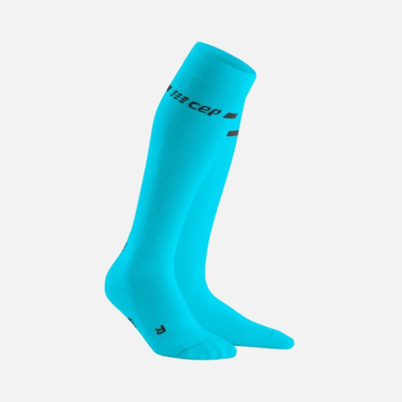 bicycle sidewall maneuverability-Cep Compression Neon Women's Socks -Neon Blue