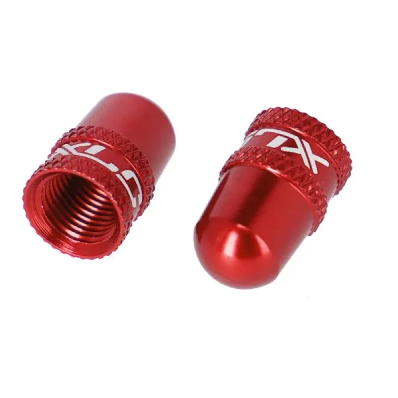 bicycle pedal agility-Tappi valvola XLC PU-X15 Schrader - Rosso