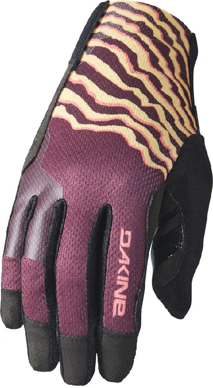 bicycle tool stability-Dakine Covert Gloves - Ochre Stripe Full Finger Womens Small