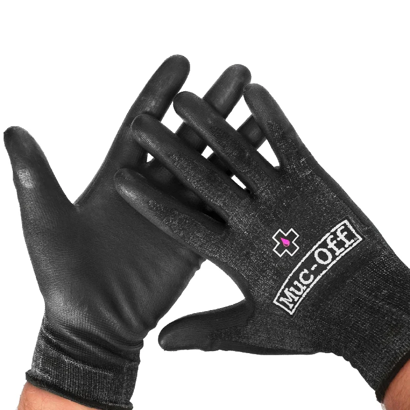 bicycle seatpost elasticity-Muc-Off Mechanic Gloves Medium Black