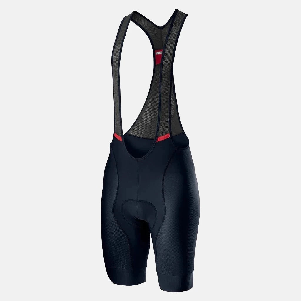 bicycle pedal stability-Castelli Competition Bibshort Castles -Savile Blue