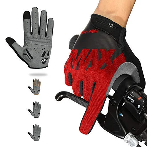 bicycle cleat resilience-NICEWIN Full Finger Cycling Gloves