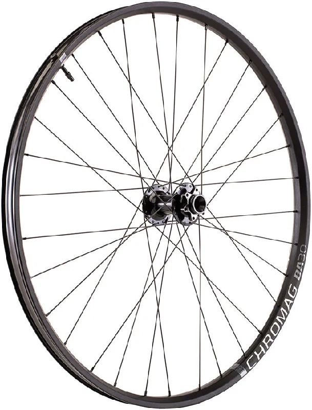 bicycle gear precision-Chromag BA30 Front Wheel 29", 15 x 110mm, 6-Bolt, Black