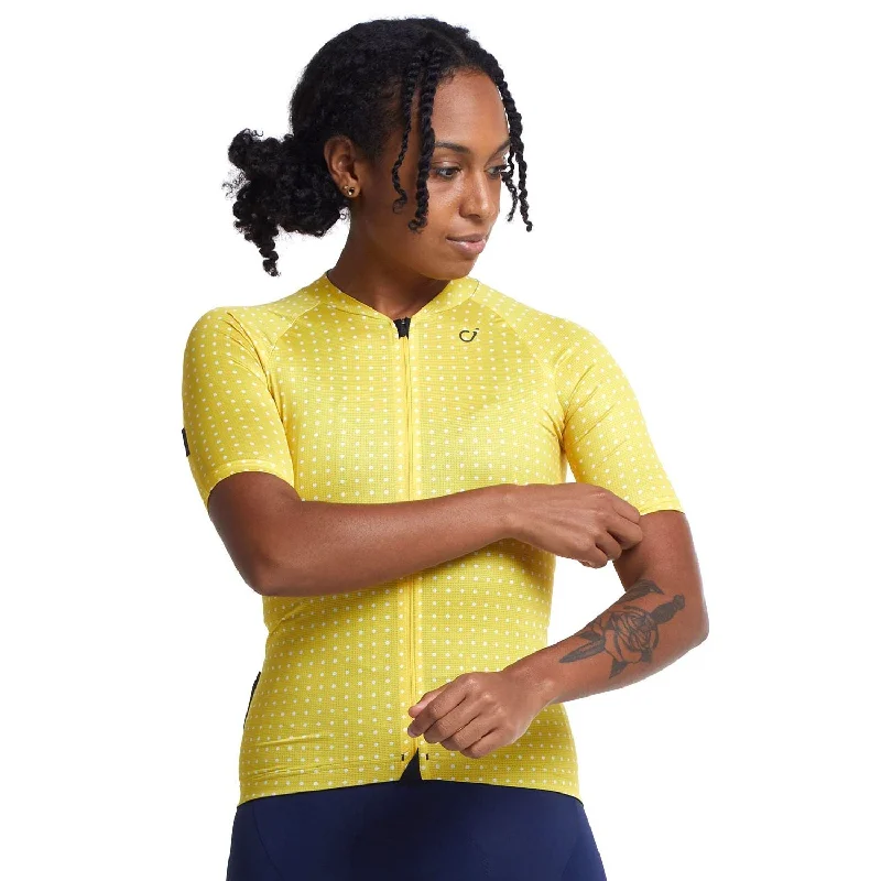 bicycle valve suppleness-Velocio Grid Dot Ultralight Short Sleeve Jersey