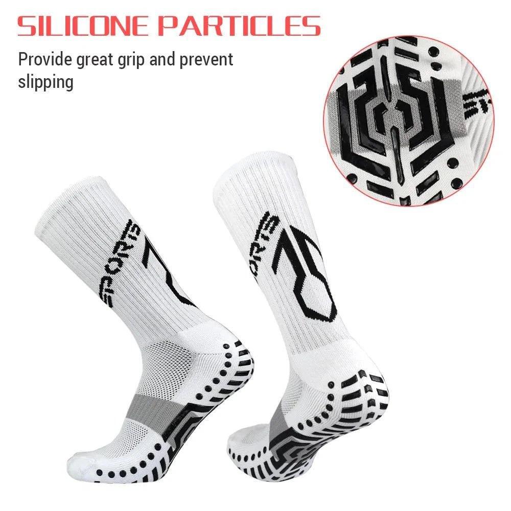 bicycle cleaner calibration-Football Socks Running Socks Anti Slip With Rubber Pad Athletic Socks For Men / Women