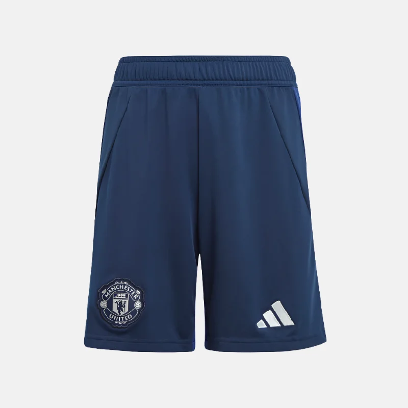 bicycle rotor precision-Adidas Manchester United 24/25 Away Kids Shorts (7-16Years)-Night Indigo