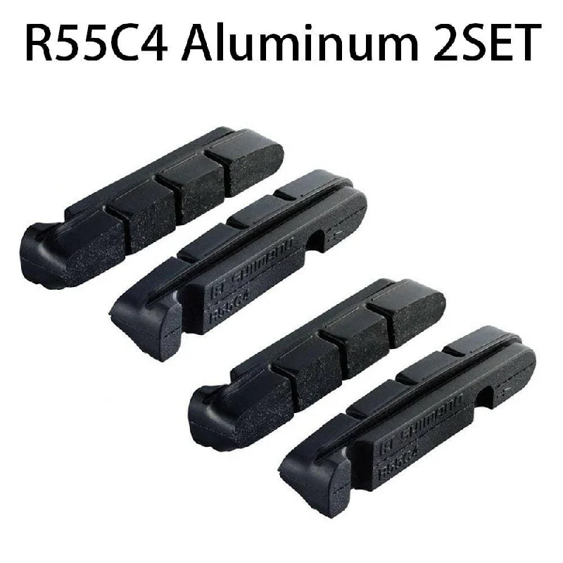 bicycle brake alignment-2 PAIR R55C4 v brake Road Bike Shoes Pads For Carbon/Aluminium Alloy Rims Dura-Ace/Ultegra/105 R8000 6800