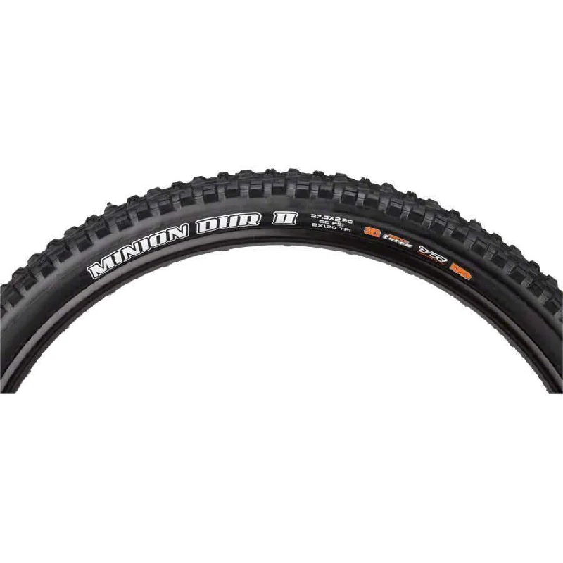 bicycle chain versatility-Minion DHR II Bike Tire: 27.5 x 2.30", 120tpi, 3C, Double Down, Tubeless Ready, Black