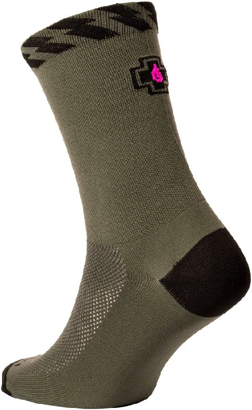 bicycle tire stability-Muc-Off Technical Riders Socks Green S