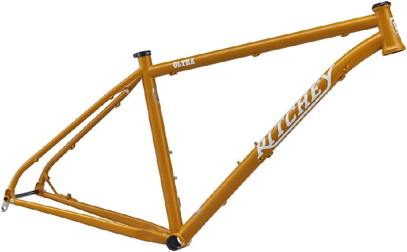 bicycle paint precision-Ritchey Ultra Mountain Frameset - 29"/27.5" Steel Honey Mustard Small