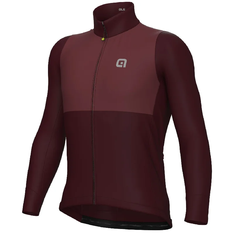 bicycle frame stability-Maglia maniche lunghe Ale Off Road Gravel Dual - Bordeaux