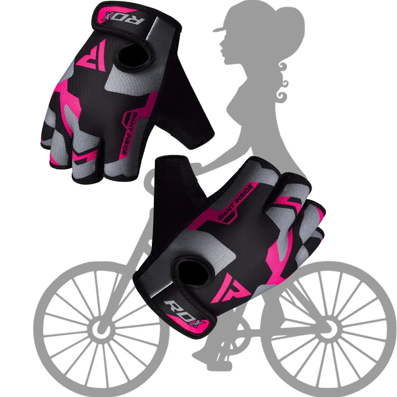 bicycle cleat toughness-RDX Ladies Gel Cycling Gloves