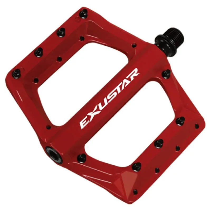 bicycle tool enhancement-Pedali Exustar Flat BMX E-PB571 - Rosso