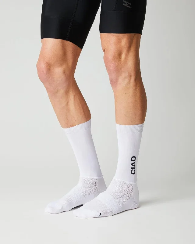 bicycle chain agility-FINGERSCROSSED SOCKS | Spring 23 | #AERO CIAO - WHITE