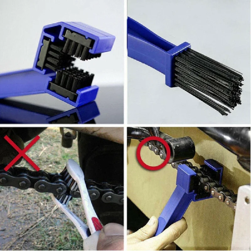 bicycle sidewall calibration-Gear Grunge Brush Cleaner Plastic Cycling Motorcycle Bicycle Chain Clean Brush Outdoor Cleaner Scrubber bisiklet Tools