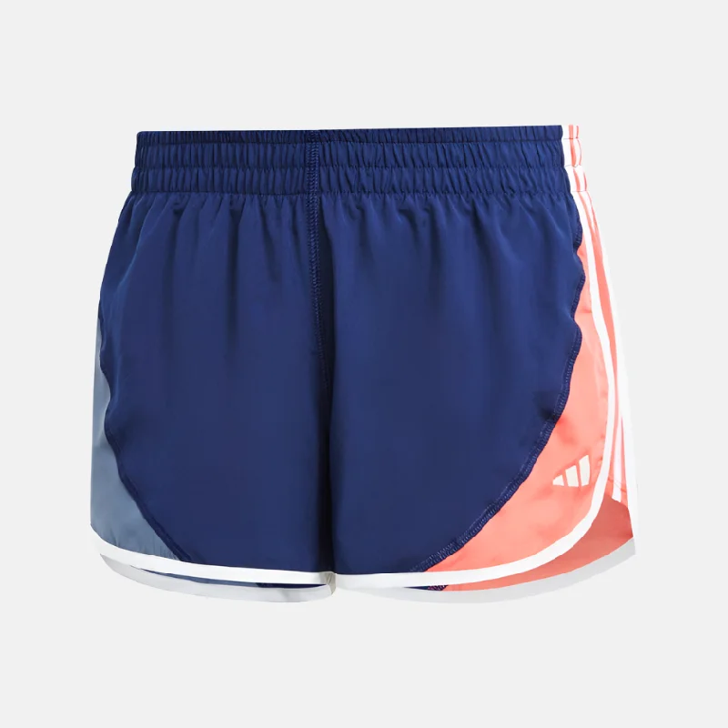 bicycle gear balance-Adidas Own The Run Colorblock Women's shorts -Dark Blue/Preloved Ink/Preloved Scarlet