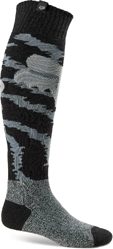 bicycle paint responsiveness-FOX 2023 180 NUKLR SOCKS - BLACK/WHITE