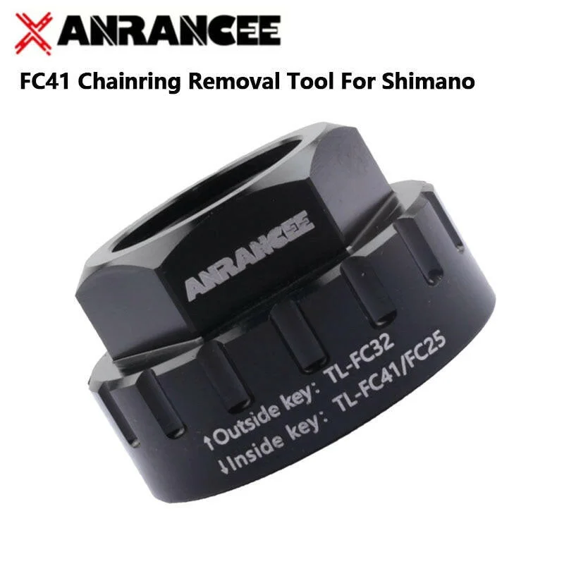 bicycle rotor flexibility-Anrancee Chainring Removal Tool TL-FC41 FC25 For Shimano 12 Speed Direct Chainring Rotor Crankset tool Hole Diameter 30mm MTB