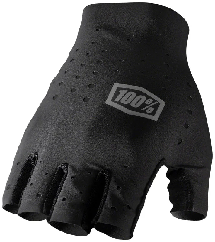 bicycle pedal optimization-100% Sling Gloves - Black Full Finger Womens Large