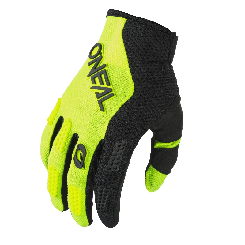 bicycle stem precision-ONEAL 2024 YOUTH ELEMENT RACEWEAR GLOVES - BLACK/NEON YELLOW