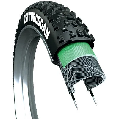 bicycle traffic precision-Cs Tire 26X4.0 Toboggan C3027 Wire Sc Studded Toboggan Studded  Tires  26''