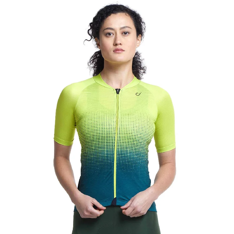 bicycle seatpost flexibility-Velocio Halftone Ultralight Short Sleeve Jersey