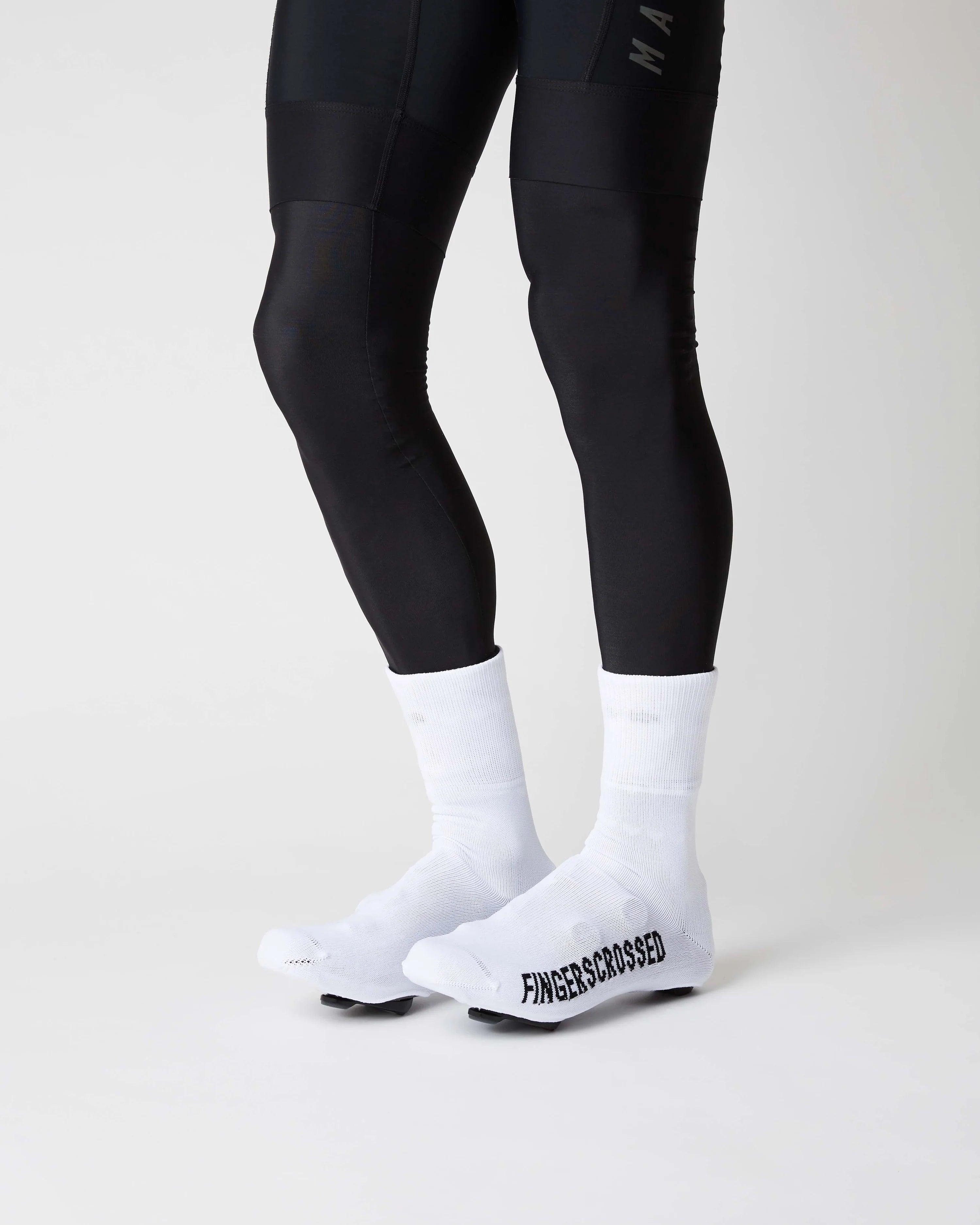 bicycle elbow precision-FINGERSCROSSED OVERSHOES | OVERSOCKS WHITE