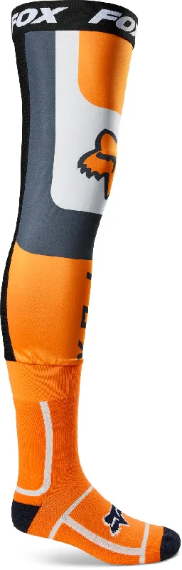 bicycle shoe control-FOX 2023 FLEXAIR KNEE BRACE SOCKS - FLO ORANGE