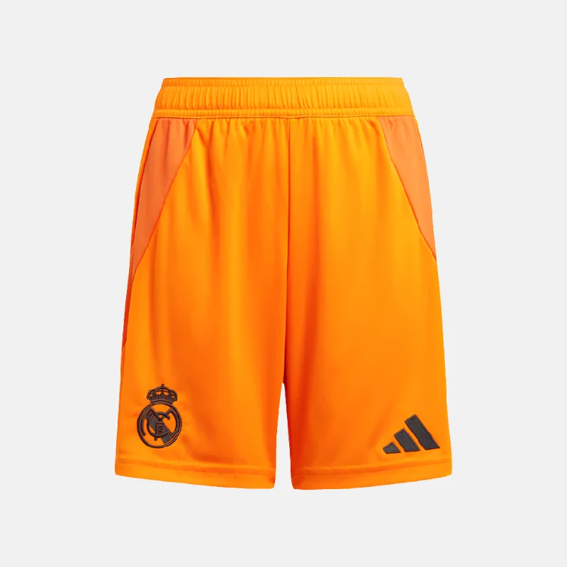 bicycle posture precision-Adidas Real Madrid 24/25 Away Kids Football Shorts (7-16Year)- Crew Orange