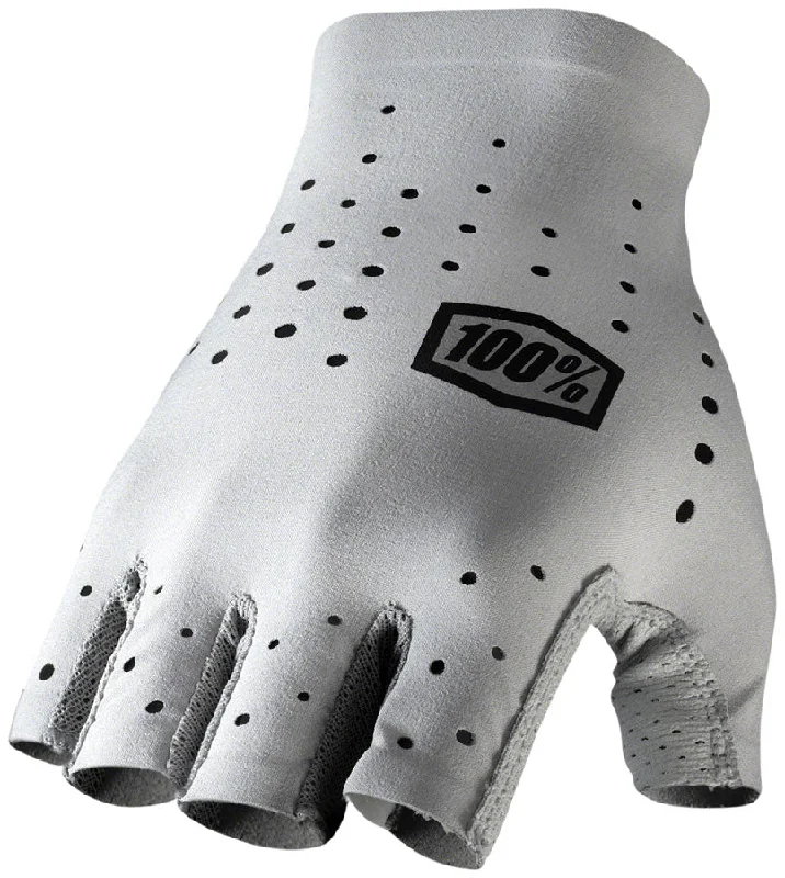 bicycle frame calibration-100% Sling Gloves - Gray Short Finger Womens Medium