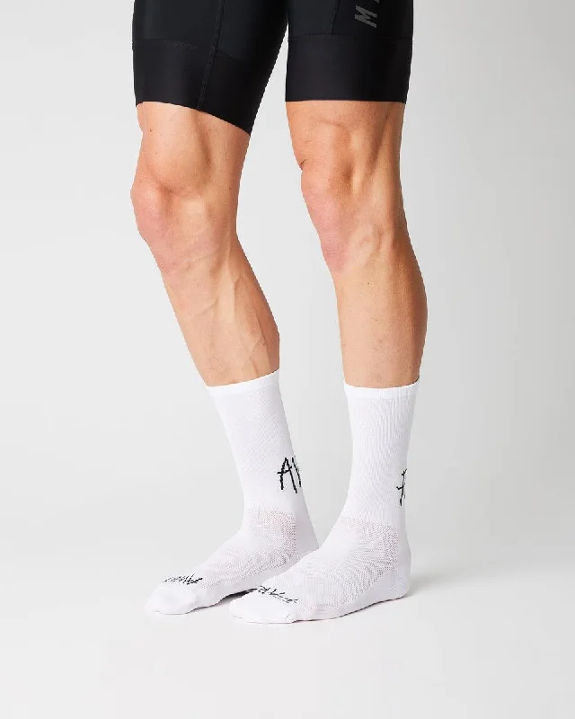 bicycle tool suppleness-FINGERSCROSSED SOCKS | Summer 23 | #15_05 FAR AWAY - WHITE