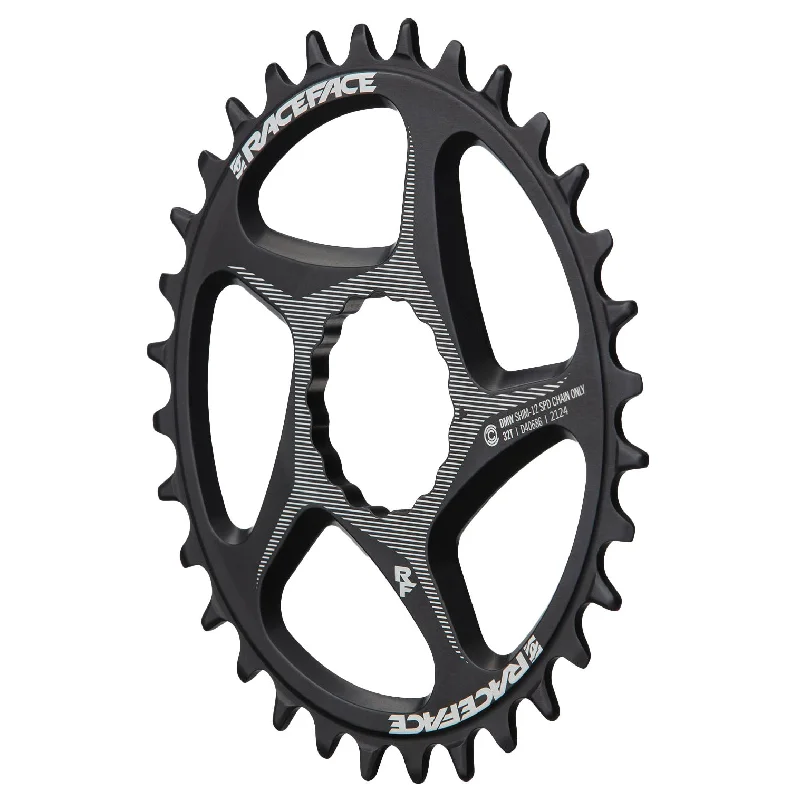 bicycle cleaner responsiveness-RaceFace Direct Mount Wide Chainring - 30t DM CINCH For Shimano 12-Speed HG+ Compatible Chain BLK