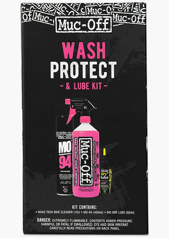 bicycle tire adjustment-Muc-Off Wash, Protect & Lube Maintenance Kit - Dry Lube